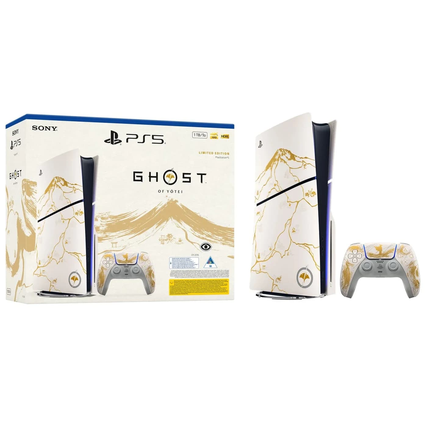 Sony PlayStation 5 Slim Disk 1TB Ghost of Yotei Limited Edition GOLD · BG-5D22D6C7FF67DAF8 · фото 1